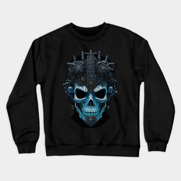 Cyborg Heads S03 D87 Crewneck Sweatshirt by Houerd